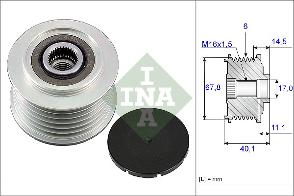 Alternator Freewheel Clutch  Art. 535005210