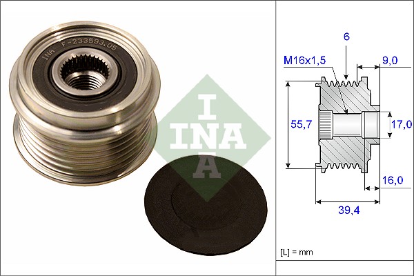 Alternator Freewheel Clutch  Art. 535006010