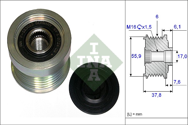 Alternator Freewheel Clutch  Art. 535007210