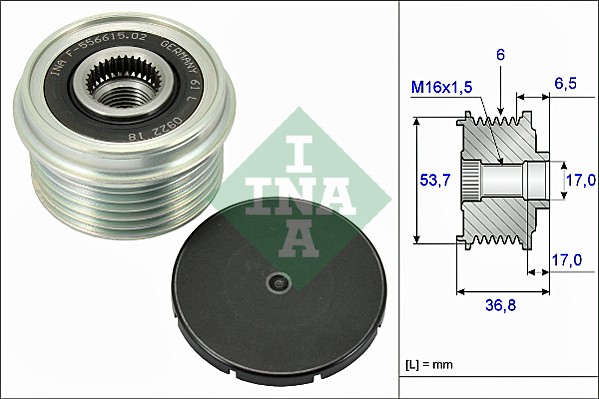 Alternator Freewheel Clutch  Art. 535007410