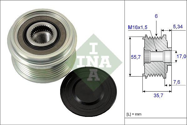 Alternator Freewheel Clutch  Art. 535007710