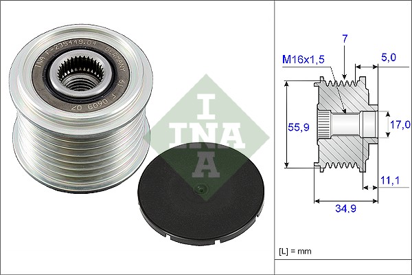 Alternator Freewheel Clutch  Art. 535008310