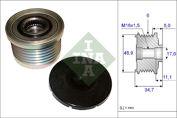 Alternator Freewheel Clutch  Art. 535008810