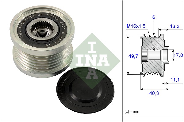 Alternator Freewheel Clutch  Art. 535009310