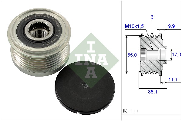 Alternator Freewheel Clutch  Art. 535010310