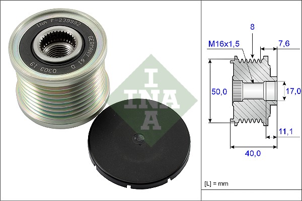 Alternator Freewheel Clutch  Art. 535011910