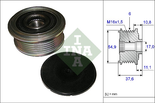 Alternator Freewheel Clutch  Art. 535012310