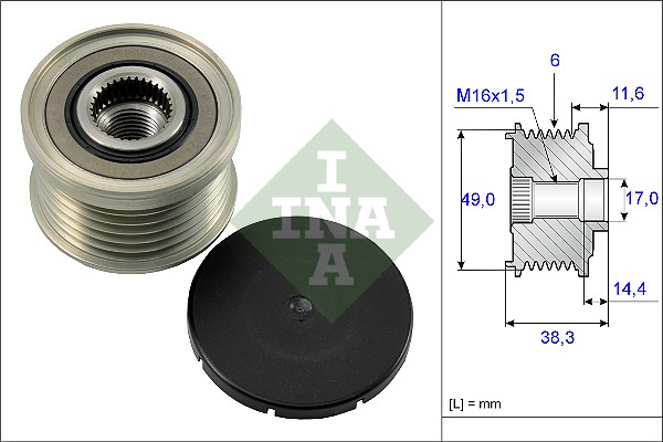 Alternator Freewheel Clutch  Art. 535012710