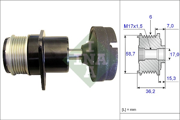 Alternator Freewheel Clutch  Art. 535015710