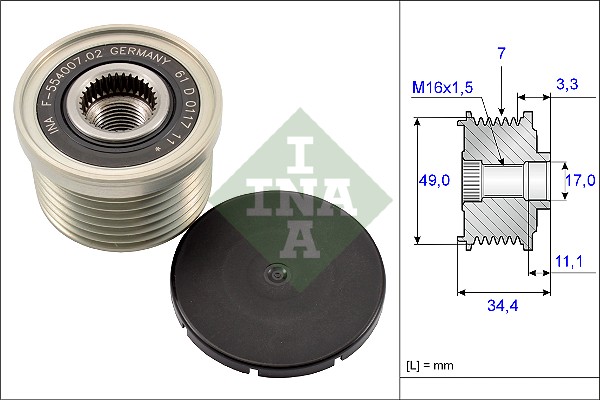 Alternator Freewheel Clutch  Art. 535016410