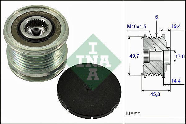 Alternator Freewheel Clutch  Art. 535016810