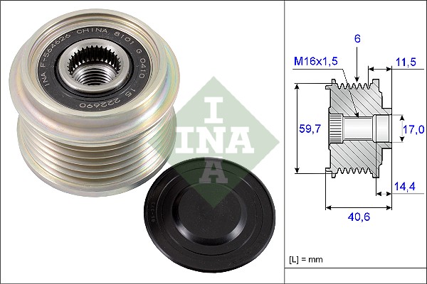 Alternator Freewheel Clutch  Art. 535022710