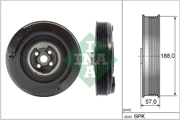 Belt Pulley, crankshaft (Front axle)  Art. 544000210