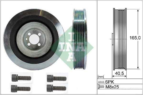 Belt Pulley Set, crankshaft (Front axle)  Art. 544008020