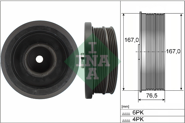 Belt Pulley, crankshaft (Front axle, Right, Inner)  Art. 544008210