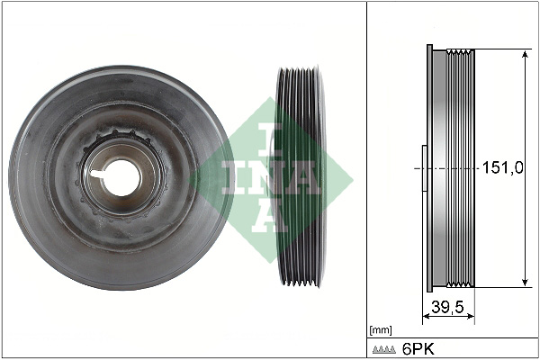 Belt Pulley, crankshaft (Rear axle, Transmission side, Wheel side)  Art. 544009010