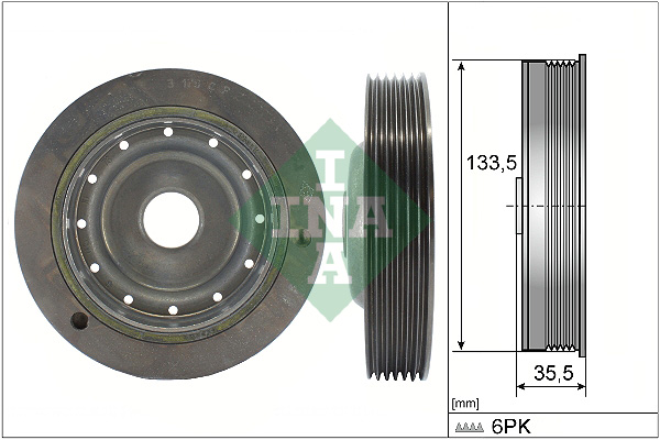 Belt Pulley, crankshaft (In front)  Art. 544009110