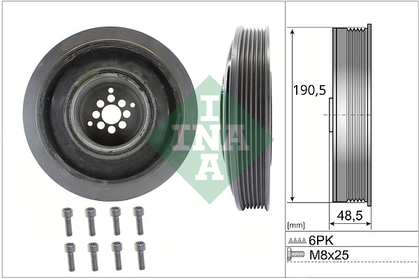 Belt Pulley Set, crankshaft (Front axle)  Art. 544010220