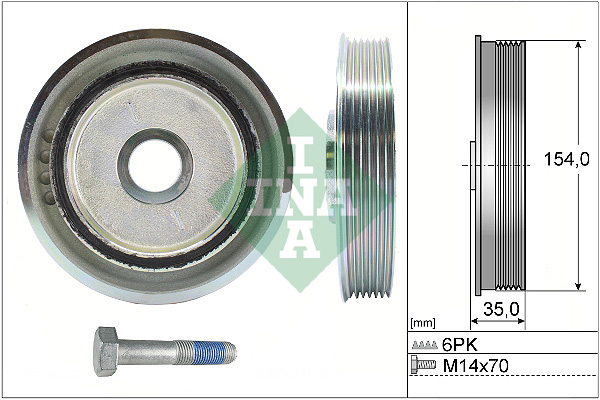 Belt Pulley Set, crankshaft (Engine side)  Art. 544011220