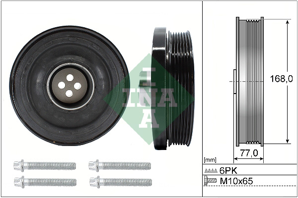 Belt Pulley Set, crankshaft (Engine side)  Art. 544013020