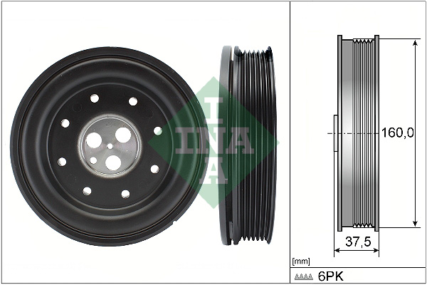 Belt Pulley, crankshaft (Front axle)  Art. 544013410