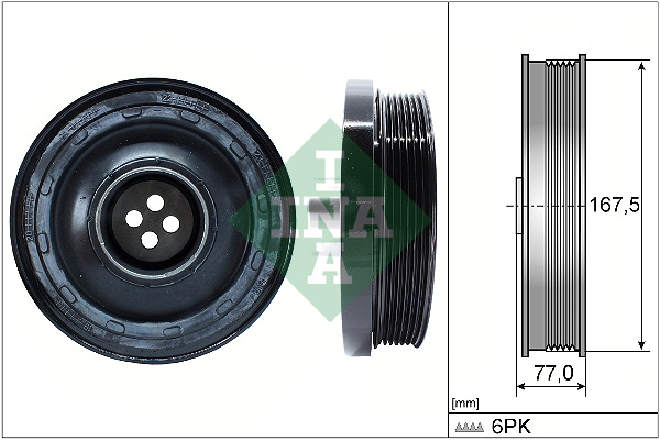 Belt Pulley, crankshaft (166.7)  Art. 544013710