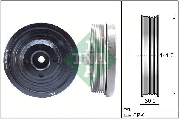 Belt Pulley, crankshaft (Front axle)  Art. 544014310