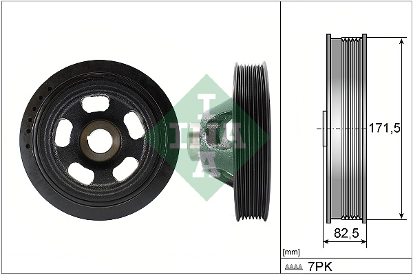 Belt Pulley, crankshaft (175)  Art. 544014410