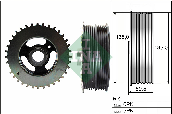 Belt Pulley, crankshaft  Art. 544015210