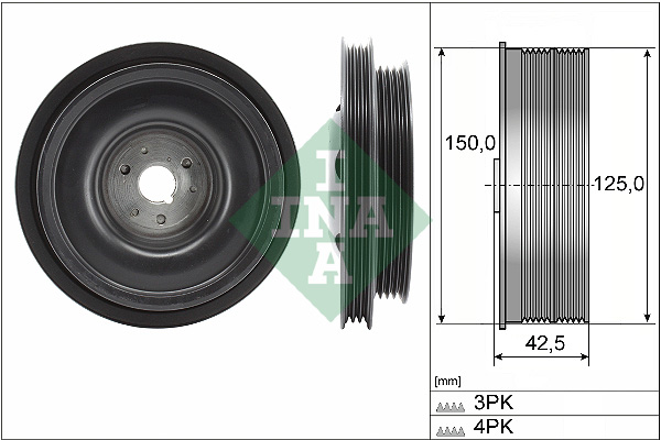 Belt Pulley, crankshaft  Art. 544016110