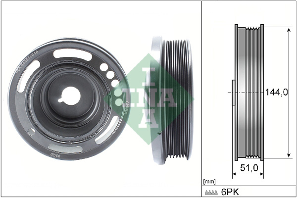 Belt Pulley, crankshaft (52)  Art. 544016810