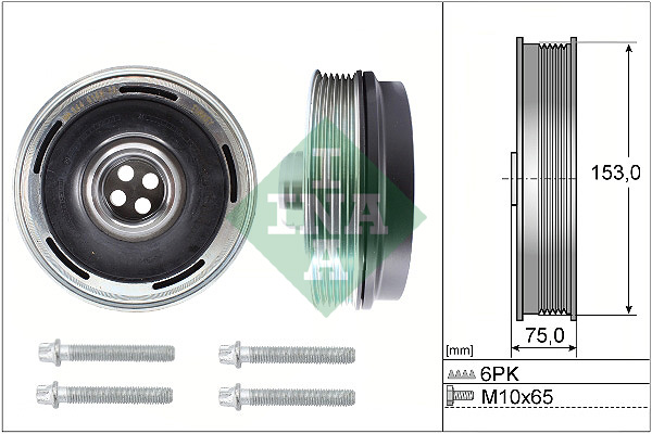 Belt Pulley Set, crankshaft (In front)  Art. 544016920