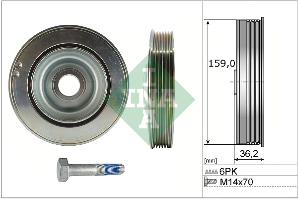 Belt Pulley Set, crankshaft  Art. 544017320