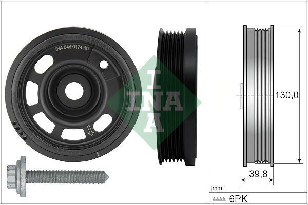 Belt Pulley Set, crankshaft  Art. 544017420