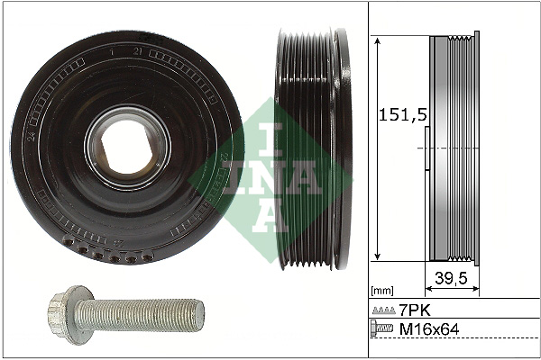 Belt Pulley Set, crankshaft  Art. 544017720