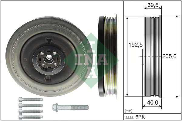 Belt Pulley Set, crankshaft  Art. 544050320