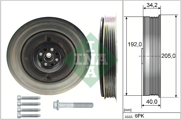 Belt Pulley Set, crankshaft  Art. 544050420