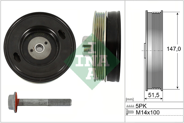 Belt Pulley Set, crankshaft  Art. 544050920