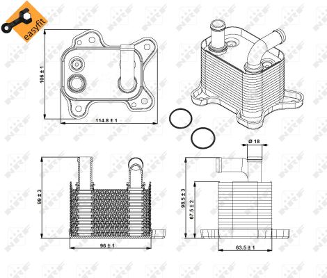 Oil Cooler, automatic transmission  Art. 31342