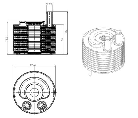 Oil Cooler, engine oil  Art. 31819