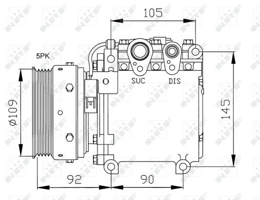 Compressor, air conditioning  Art. 32049