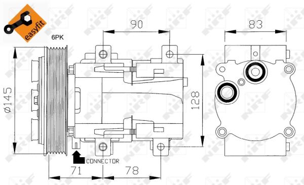 Compressor, air conditioning  Art. 32085