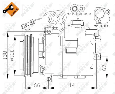 Compressor, air conditioning  Art. 32104