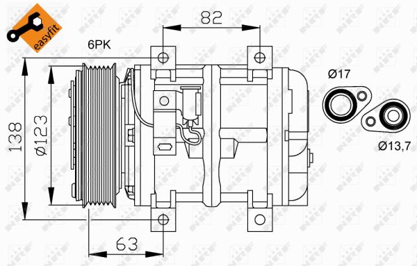 Compressor, air conditioning  Art. 32112