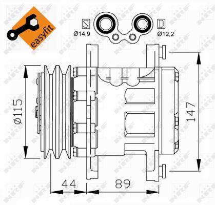 Compressor, air conditioning  Art. 32207