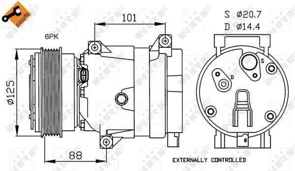 Compressor, air conditioning  Art. 32231