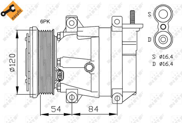 Compressor, air conditioning  Art. 32484