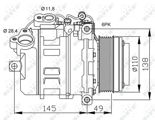 Compressor, air conditioning  Art. 32533