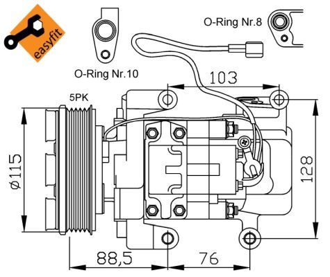 Compressor, air conditioning  Art. 32681