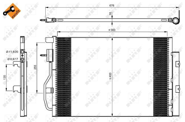 Condenser, air conditioning  Art. 350044